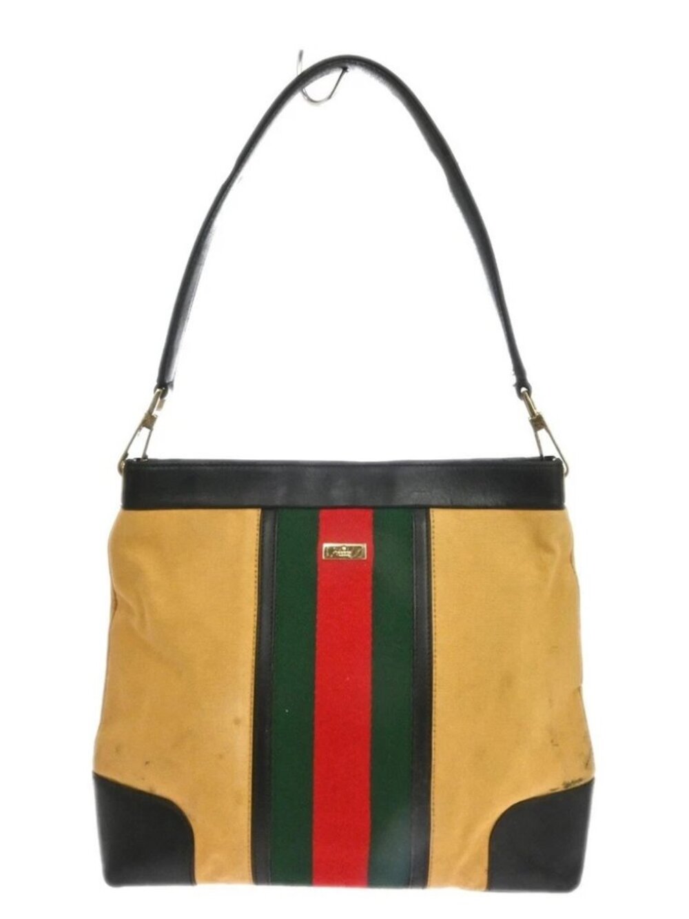 Gucci Beige Canvas Sherry Hand Bag 001